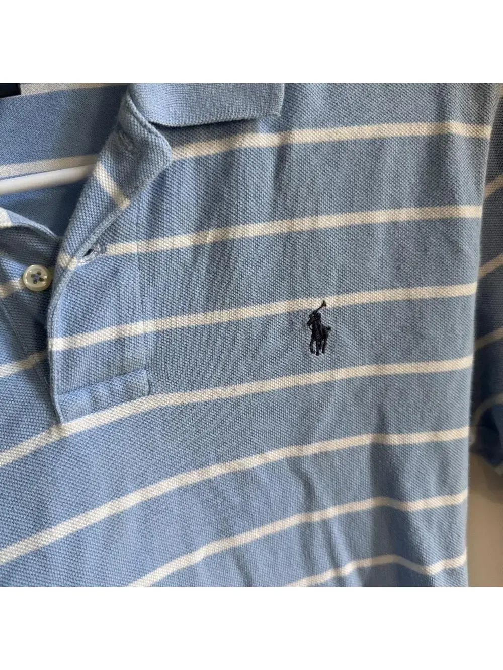 🩵 Polo Ralph Lauren Youth Striped Polo Shirt L (14–16)